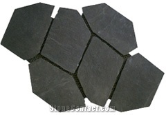 Black Slate Crazy Flagstone