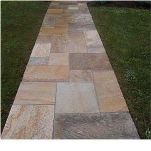 Yellow Slate Paving Tile