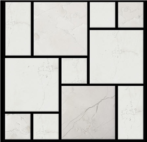 Bianco Perlino Limestone Mosaic