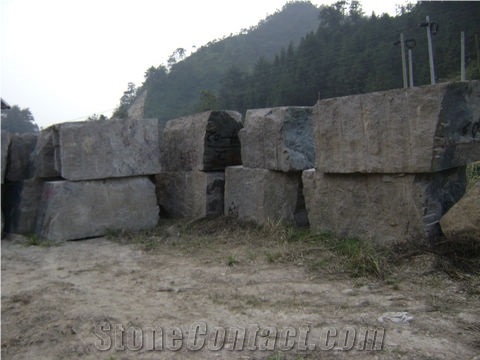 Golden Peacock Granite Blocks