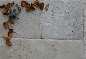 Silver Travertine French Pattern Slabs & Tiles, Turkey Grey Travertine
