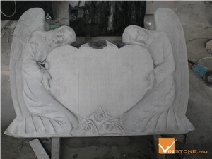 Granite Double Hugged Angel Monument