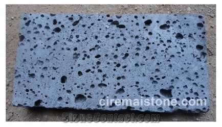 Moon Surface Black Basalt Tile