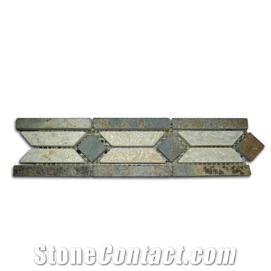 Cenefa Aire, Beige Quartzite Molding, Border