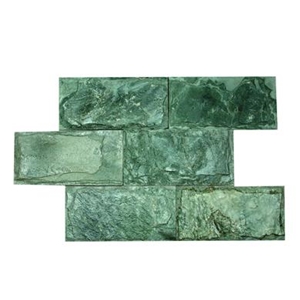 Pizarra Verde Slate Mushroom Stone, Green Slate