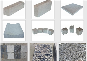 Grey Andesite,Basalt Cobble, Pavers