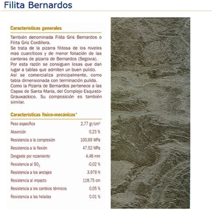 Filita Bernardos Pizarra Slate Tile