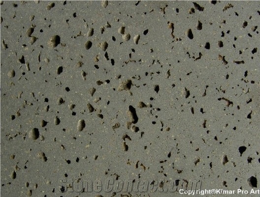 Black Titan Basalt Tile, Lava Stone with Holes