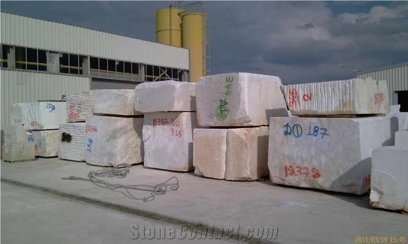 Volakas Marble Block, Greece White Marble