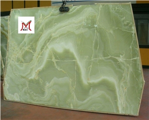 Pure Green Onyx Slab