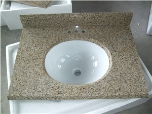 Golden Peach Granite Vanity Top,Yellow Granite
