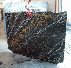 Black Gold Marble Slabs