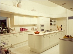 Beige Marble Kitchen Design