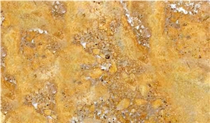 Gold Travertine Slabs & Tiles, Turkey Yellow Travertine