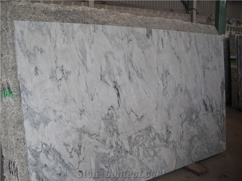 Bianco Trajane Marble Bocks and Slabs