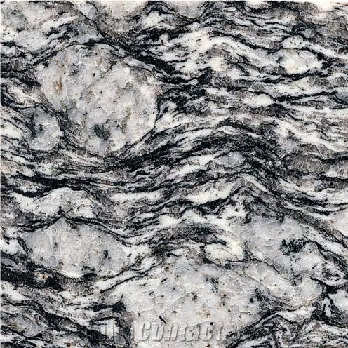 Sea Wave Flower Granite Slabs & Tiles, China White Granite