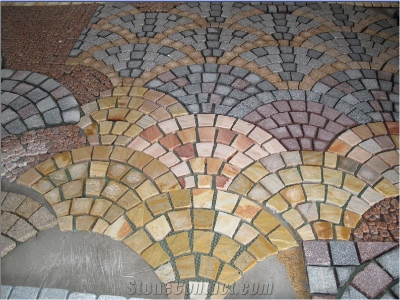 Granite Fan Shape Pavers