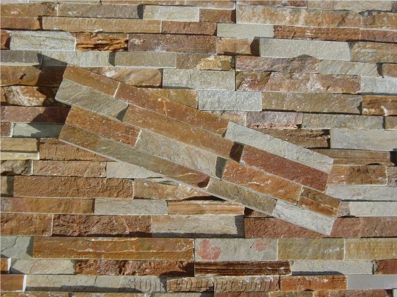 Rusty Yellow Slate Cultured Stone