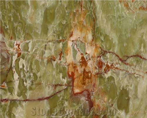 Verde Multicolor, Pakistan Green Onyx Slabs & Tiles