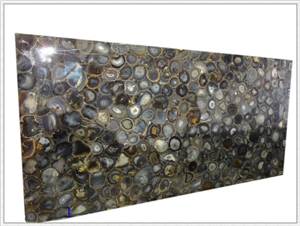 Slab, Blue Agate Semi Precious Stone