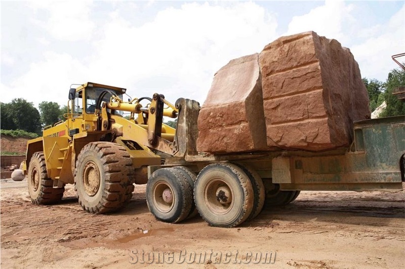 Red Sandstone Blocks