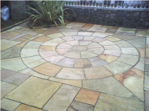 Fossil Mint Sandstone Paving Stone