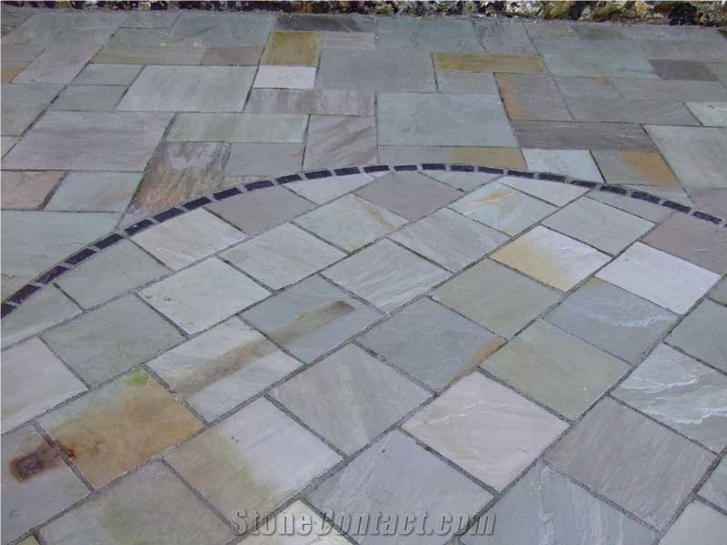 Kotah Blue with Brown and Kotah Grey Paver