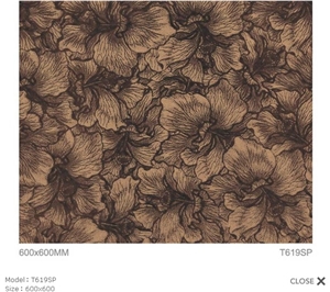 Brown Hand Painted Ceramic Tile