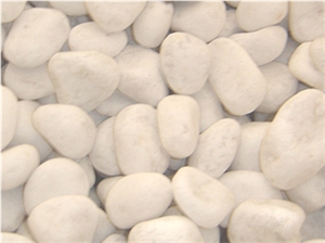 White Tumbled Pebble Stone