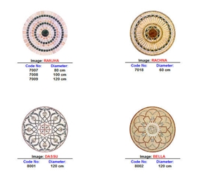 Marble Mosaic Medallion on Mesh