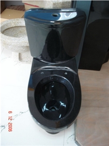Black Granite Flush Toilet Black Granite Flush Toilet