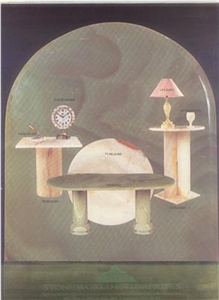 Onyx Pedestal Column & Tables