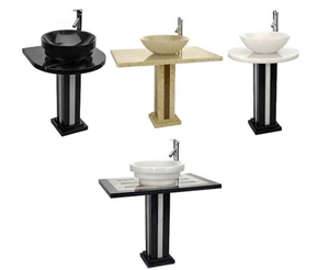 Granite Pedestal Wash Basin Sets Granite Pedestal Wash Basin Sets