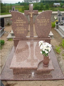 Red Granite Monuments,Cross Tombstone