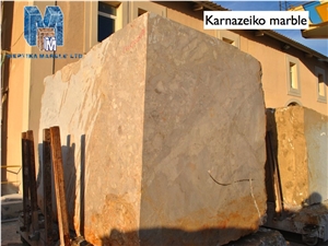 Karnezeika Beige Marble Block