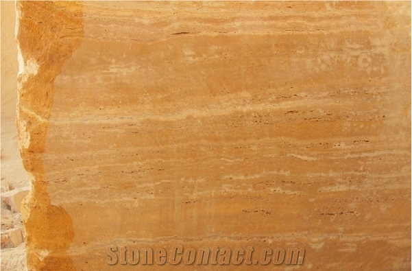 Persian Yellow Travertine Block