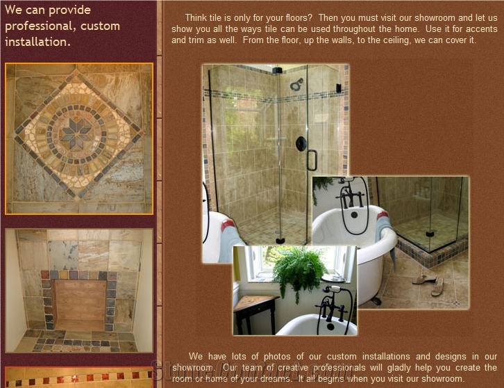 Travertine Mosaic Bathroom Wall Design