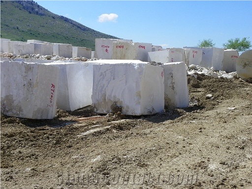Egeon White Marble Block
