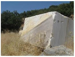 Silver White Marble Block