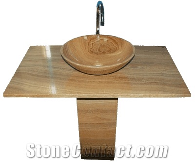 Stone Sinks, Wash Basins, Honey Yellow Onyx