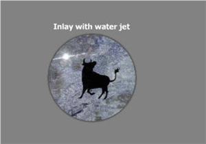 Inlay with Waterjet Medallion