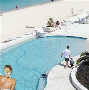 Dominican Classic Coral Stone Pool Coping, Dominican White Coral Stone Pool Deck Pavers