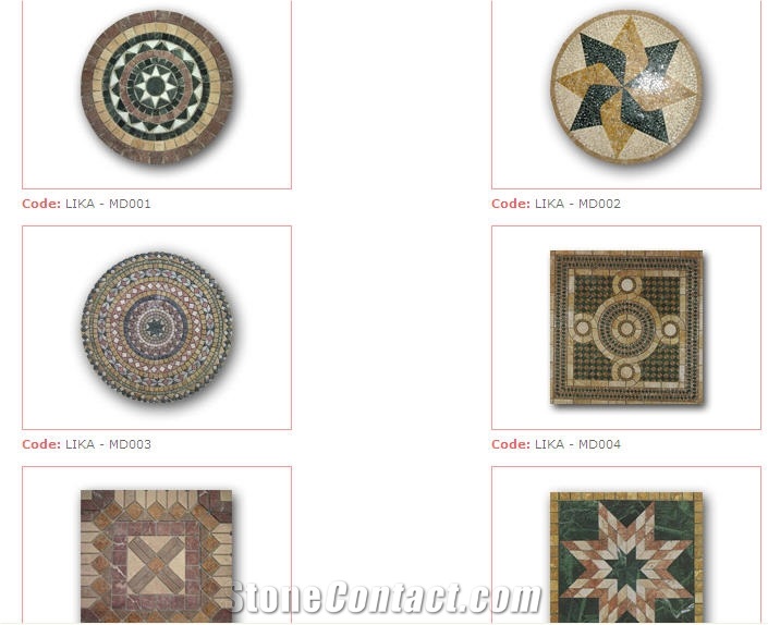 Mosaic Floor Medallion