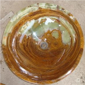 Multicolor Green Onyx Basin&Sink