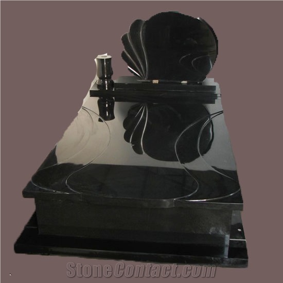 China Black Granite Tombstone