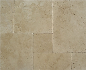 Classic Denizli Travertine Tumbled Pattern