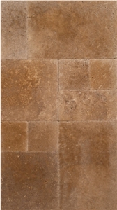 Noche Travertine Tumbled Pattern Tile