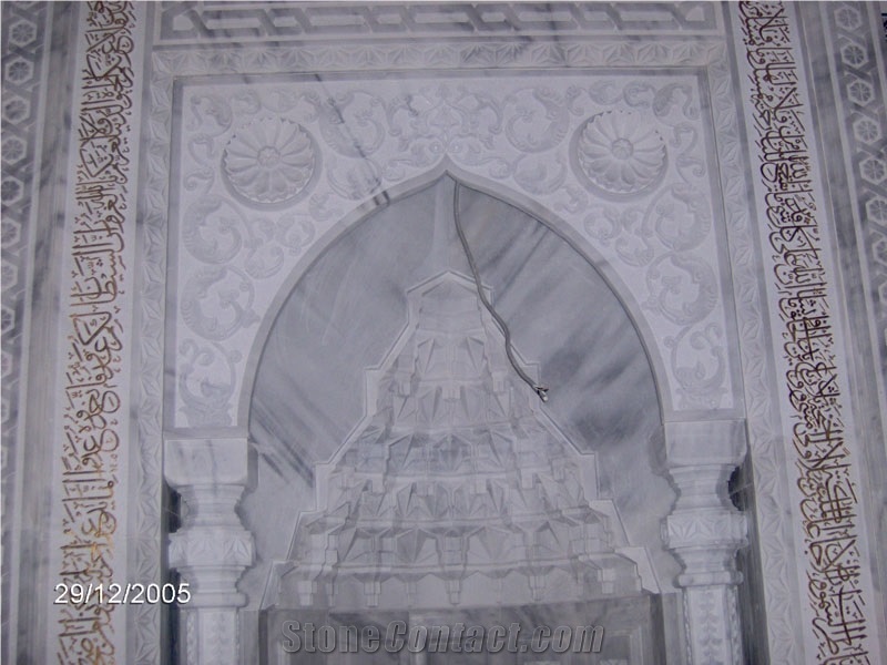 the Mosque Products - Mihrab with White Marble