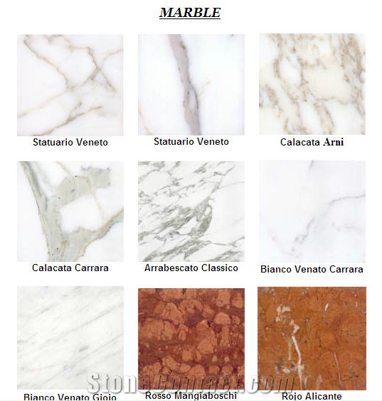 Marble Slabs, Tiles, Blocks