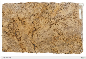 Lapidus Gold Granite Tile, Brazil Yellow Granite